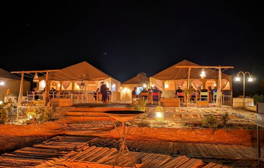 Private dinner in the desert of Merzouga