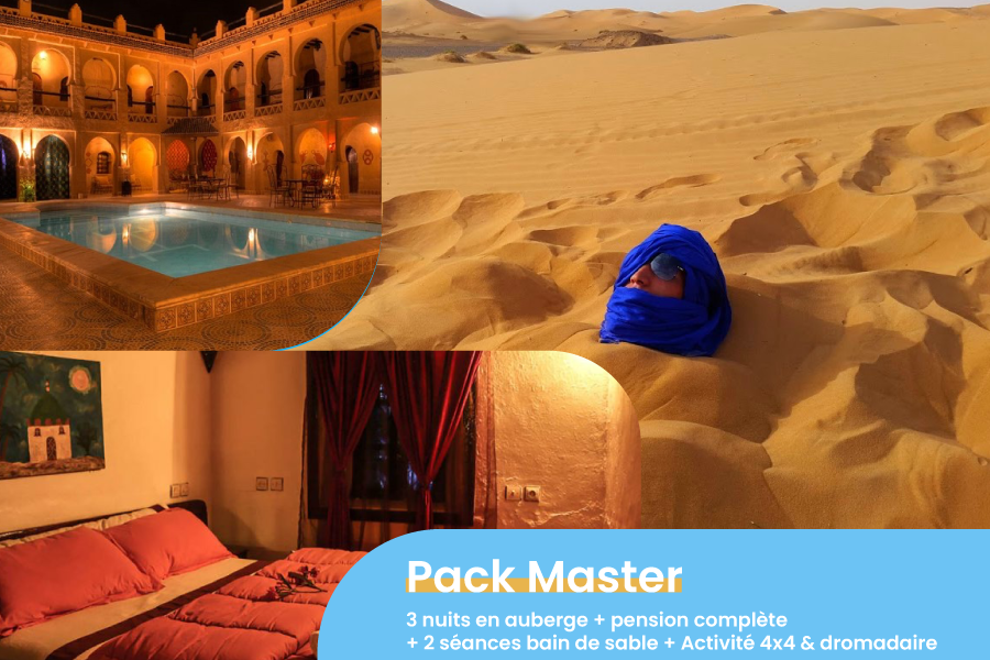 Master Pack: Sand bath in Merzouga 3 nights 4 days